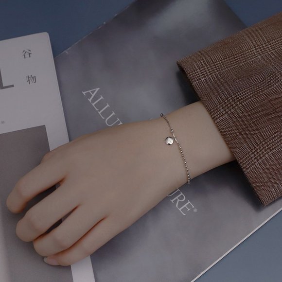 NEW Rose Gold/Sterling Silver Lucky Bead Bracelet - Picture 3 of 8